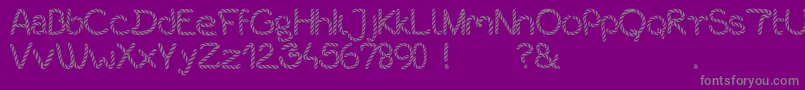 Bistort Font – Gray Fonts on Purple Background