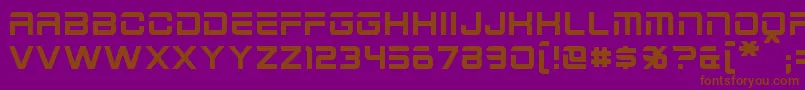 Шрифт 2015Cruiser – коричневые шрифты на фиолетовом фоне