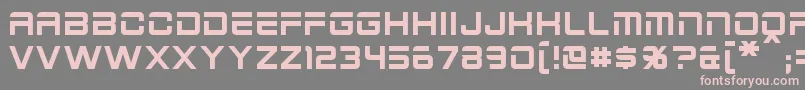 2015Cruiser-Schriftart – Rosa Schriften auf grauem Hintergrund