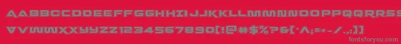 fuente Quarkstormacad – Fuentes Grises Sobre Fondo Rojo