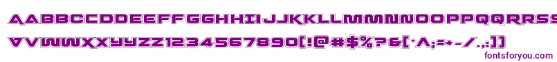 Quarkstormacad-fontti – violetit fontit