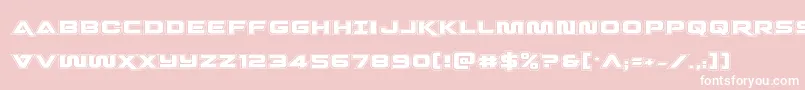 Quarkstormacad Font – White Fonts on Pink Background