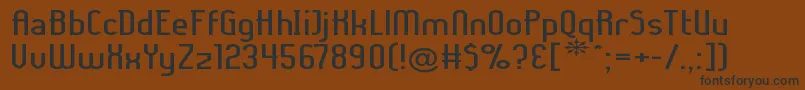 Ladyiex Font – Black Fonts on Brown Background