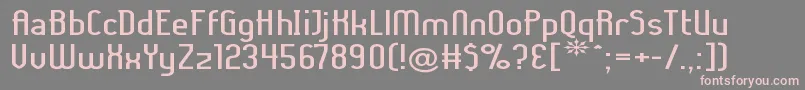 Ladyiex Font – Pink Fonts on Gray Background