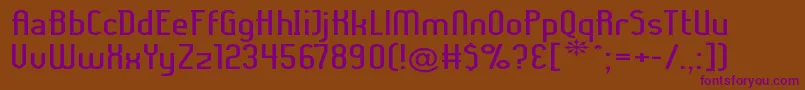 Ladyiex Font – Purple Fonts on Brown Background