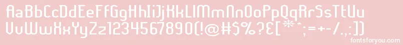 Ladyiex Font – White Fonts on Pink Background