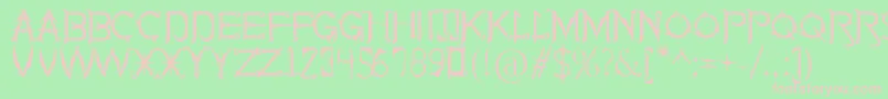 SoulOfHolitterAlternative Font – Pink Fonts on Green Background
