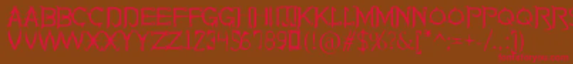 SoulOfHolitterAlternative Font – Red Fonts on Brown Background