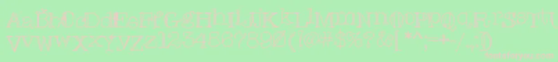 Christinasfont Font – Pink Fonts on Green Background