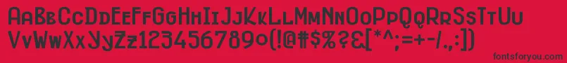 FitzgeraldBlack Font – Black Fonts on Red Background