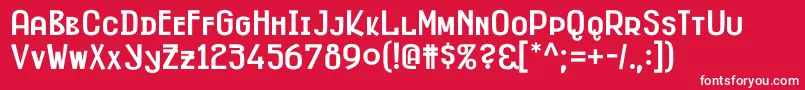 FitzgeraldBlack Font – White Fonts on Red Background