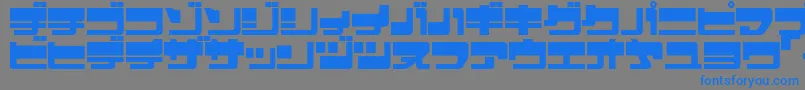EjectjapUpperphat Font – Blue Fonts on Gray Background