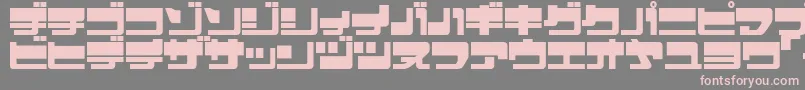 EjectjapUpperphat Font – Pink Fonts on Gray Background