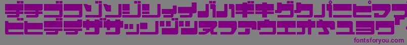 EjectjapUpperphat Font – Purple Fonts on Gray Background
