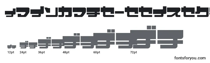 EjectjapUpperphat Font Sizes