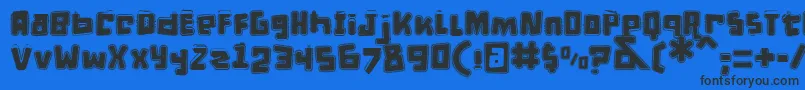 DPuntillasETiptoesSquid Font – Black Fonts on Blue Background