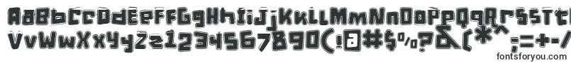 Шрифт DPuntillasETiptoesSquid – чёрные шрифты