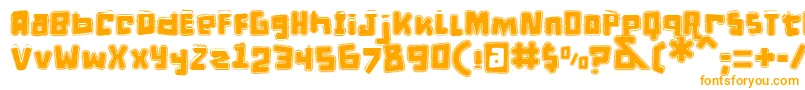 DPuntillasETiptoesSquid Font – Orange Fonts on White Background