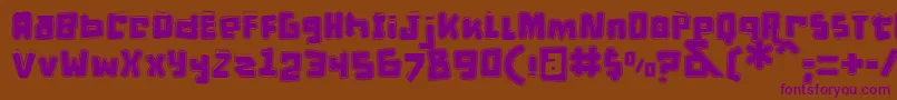 DPuntillasETiptoesSquid Font – Purple Fonts on Brown Background