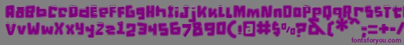 DPuntillasETiptoesSquid Font – Purple Fonts on Gray Background