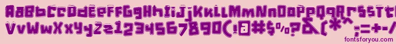DPuntillasETiptoesSquid Font – Purple Fonts on Pink Background