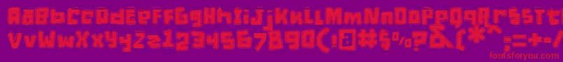 DPuntillasETiptoesSquid Font – Red Fonts on Purple Background