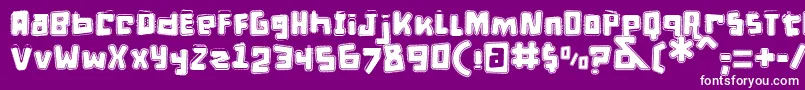 DPuntillasETiptoesSquid Font – White Fonts on Purple Background