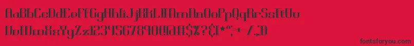 BlackoninautBrk Font – Black Fonts on Red Background