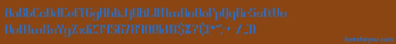 Подробнее о шрифте BlackoninautBrk Шрифт BlackoninautBrk – синие шрифты на коричневом фоне