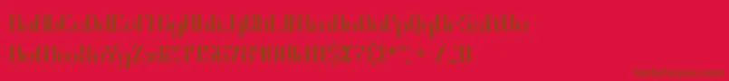 BlackoninautBrk Font – Brown Fonts on Red Background