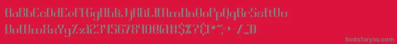 BlackoninautBrk Font – Gray Fonts on Red Background