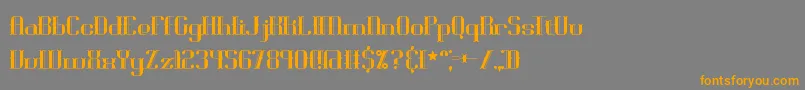 BlackoninautBrk Font – Orange Fonts on Gray Background
