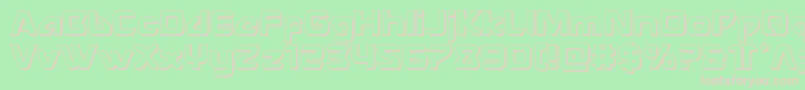 Usangel3D Font – Pink Fonts on Green Background