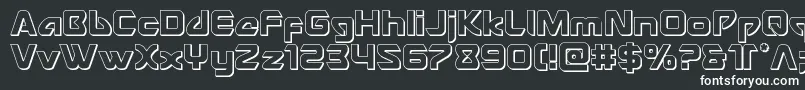 Шрифт Usangel3D – белые шрифты