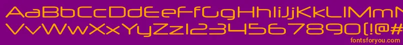 NeuropolxxpRegular Font – Orange Fonts on Purple Background