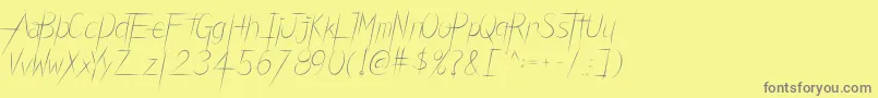 CarbonBladeFont Font – Gray Fonts on Yellow Background