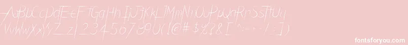 CarbonBladeFont Font – White Fonts on Pink Background