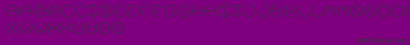 フォントKristina – 紫の背景に黒い文字