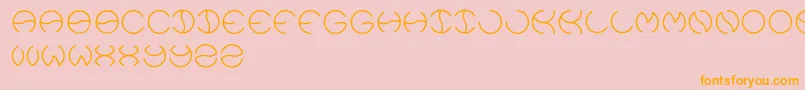 Kristina Font – Orange Fonts on Pink Background