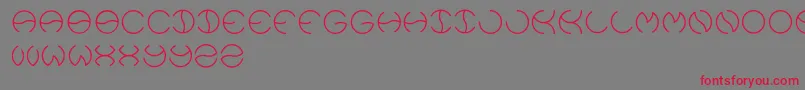 Kristina-Schriftart – Rote Schriften auf grauem Hintergrund