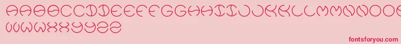 Kristina-Schriftart – Rote Schriften auf rosa Hintergrund