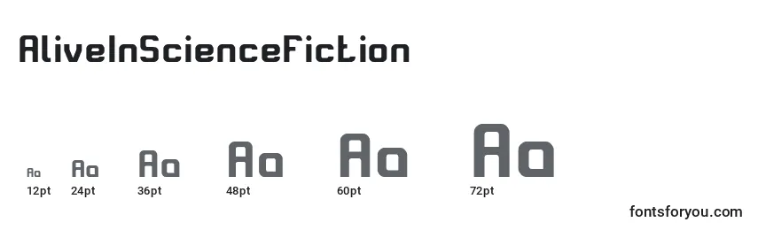AliveInScienceFiction Font Sizes