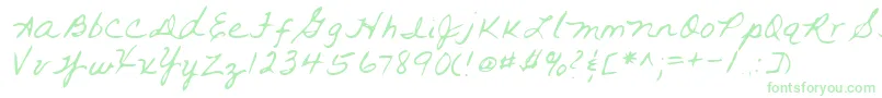 Шрифт Lehn093 – зелёные шрифты на белом фоне