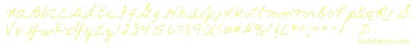 Шрифт Lehn093 – жёлтые шрифты