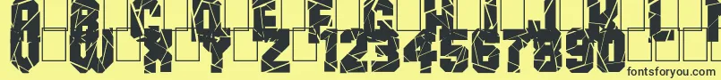 BreakItDown Font – Black Fonts on Yellow Background