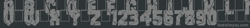 BreakItDown Font – Gray Fonts on Black Background