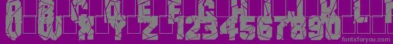 BreakItDown Font – Gray Fonts on Purple Background