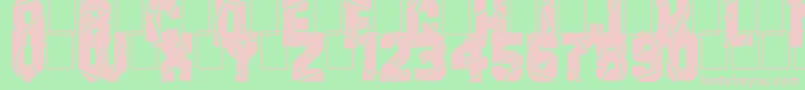 BreakItDown Font – Pink Fonts on Green Background