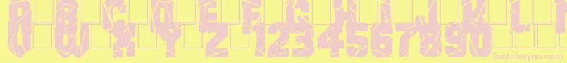 BreakItDown Font – Pink Fonts on Yellow Background