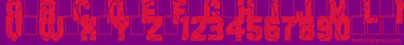 BreakItDown Font – Red Fonts on Purple Background